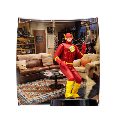 WB 100 The Big Bang Theory Sheldon as the Flash 6 Inch Movie Maniacs Figure by McFarlane