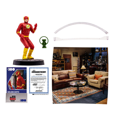 WB 100 The Big Bang Theory Sheldon as the Flash 6 Inch Movie Maniacs Figure by McFarlane