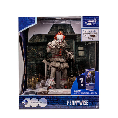 WB 100 Pennywise (IT Chapter Two) Movie Maniacs 6in Posed Figure