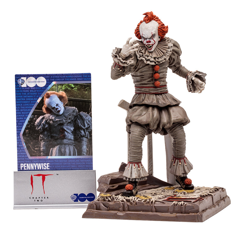 WB 100 Pennywise (IT Chapter Two) Movie Maniacs 6in Posed Figure