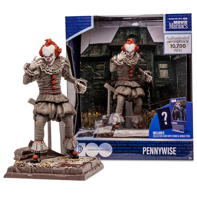 WB 100 Pennywise (IT Chapter Two) Movie Maniacs 6in Posed Figure