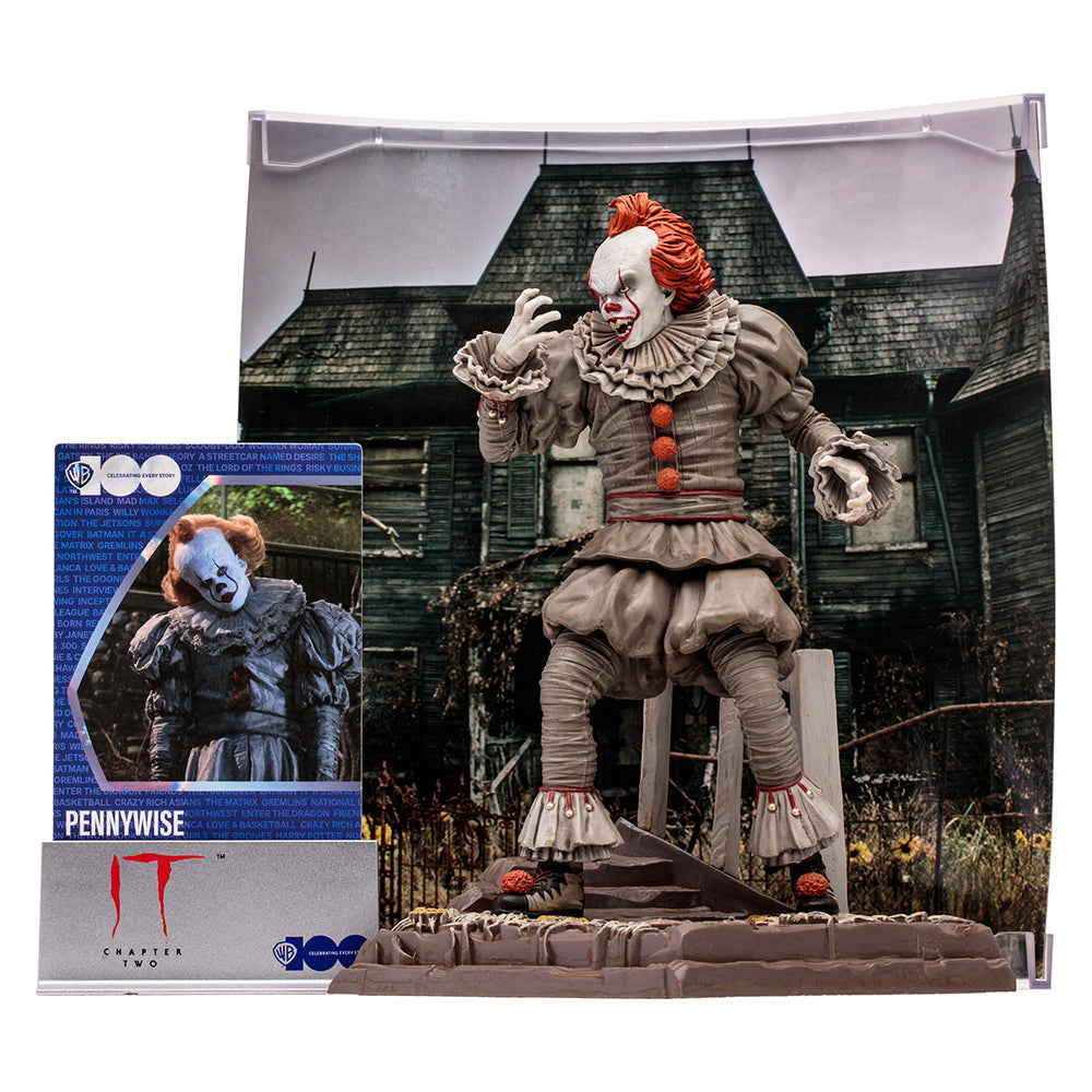 WB 100 Pennywise (IT Chapter Two) Movie Maniacs 6in Posed Figure