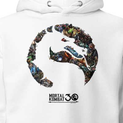 Mortal Kombat 30th Anniversary Logo Fleece Hooded Sweatshirt