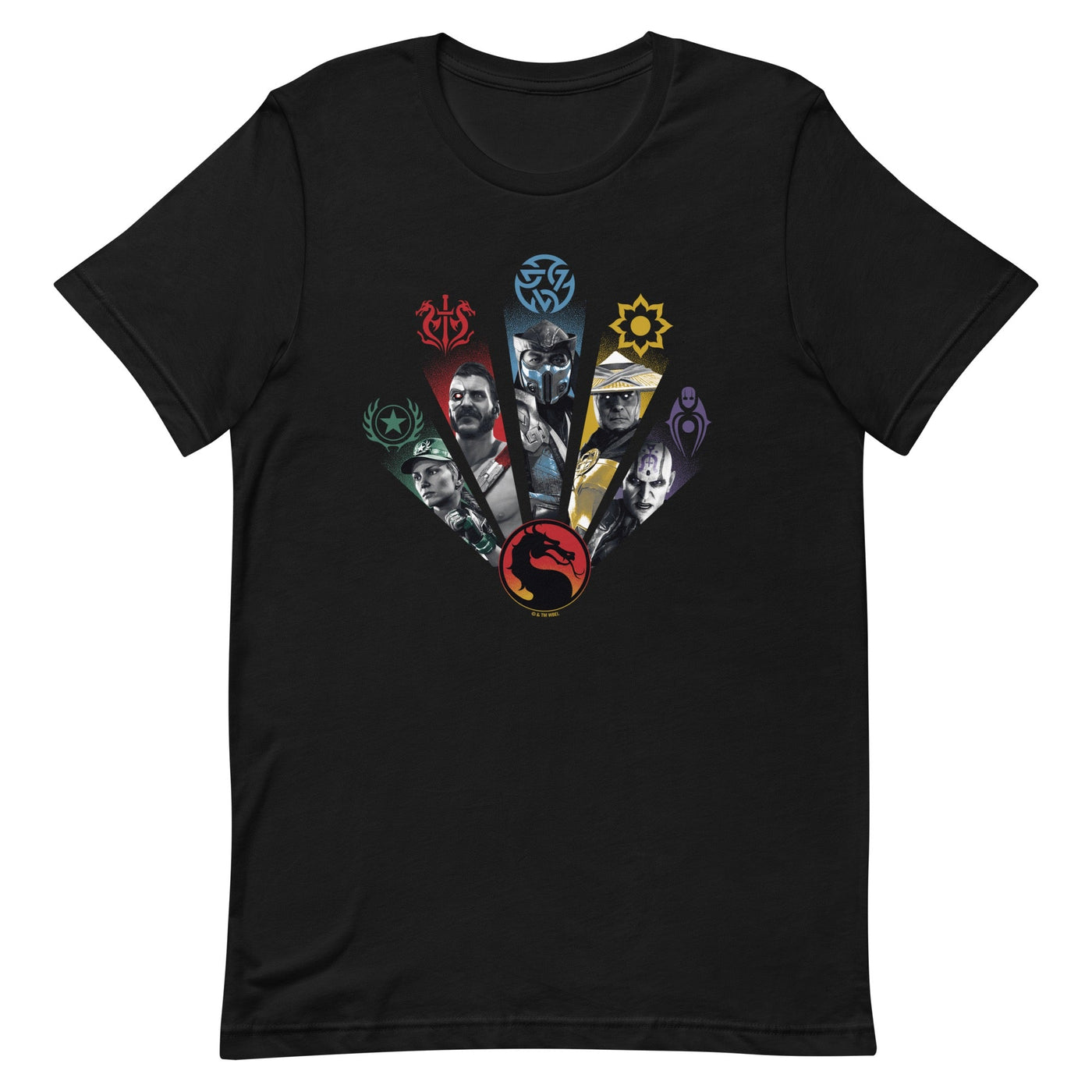 Mortal Kombat Character Emblems Adult T-Shirt