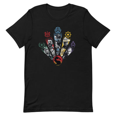 Mortal Kombat Character Emblems Adult T-Shirt