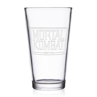 Mortal Kombat Insert Coin Laser Engraved Pint Glass