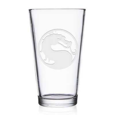 Mortal Kombat Insert Coin Laser Engraved Pint Glass