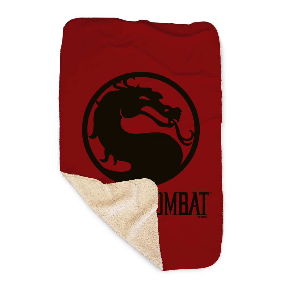 Mortal Kombat Dragon Sherpa Blanket
