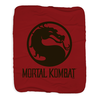 Mortal Kombat Dragon Sherpa Blanket