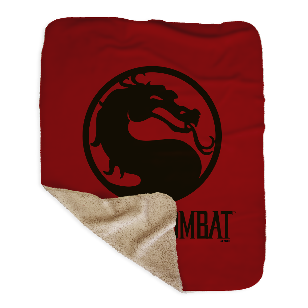 Mortal Kombat Dragon Sherpa Blanket