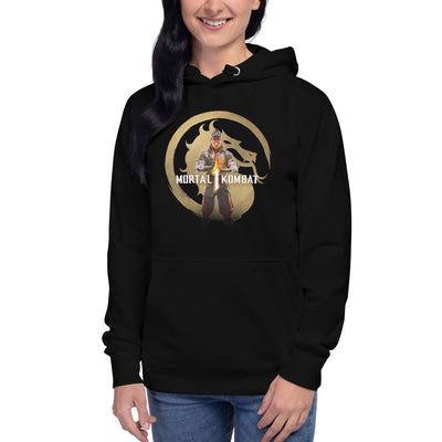 Mortal Kombat 1 Gold Logo Adult Hoodie