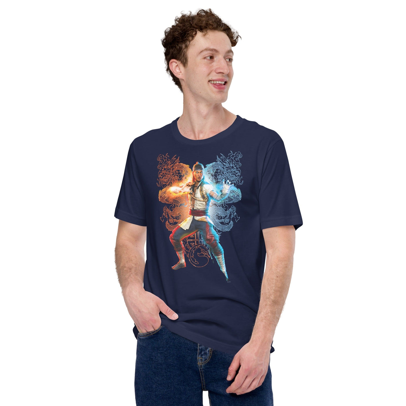 Exclusive Mortal Kombat 1 Liu Kang Dragons Adult T-shirt
