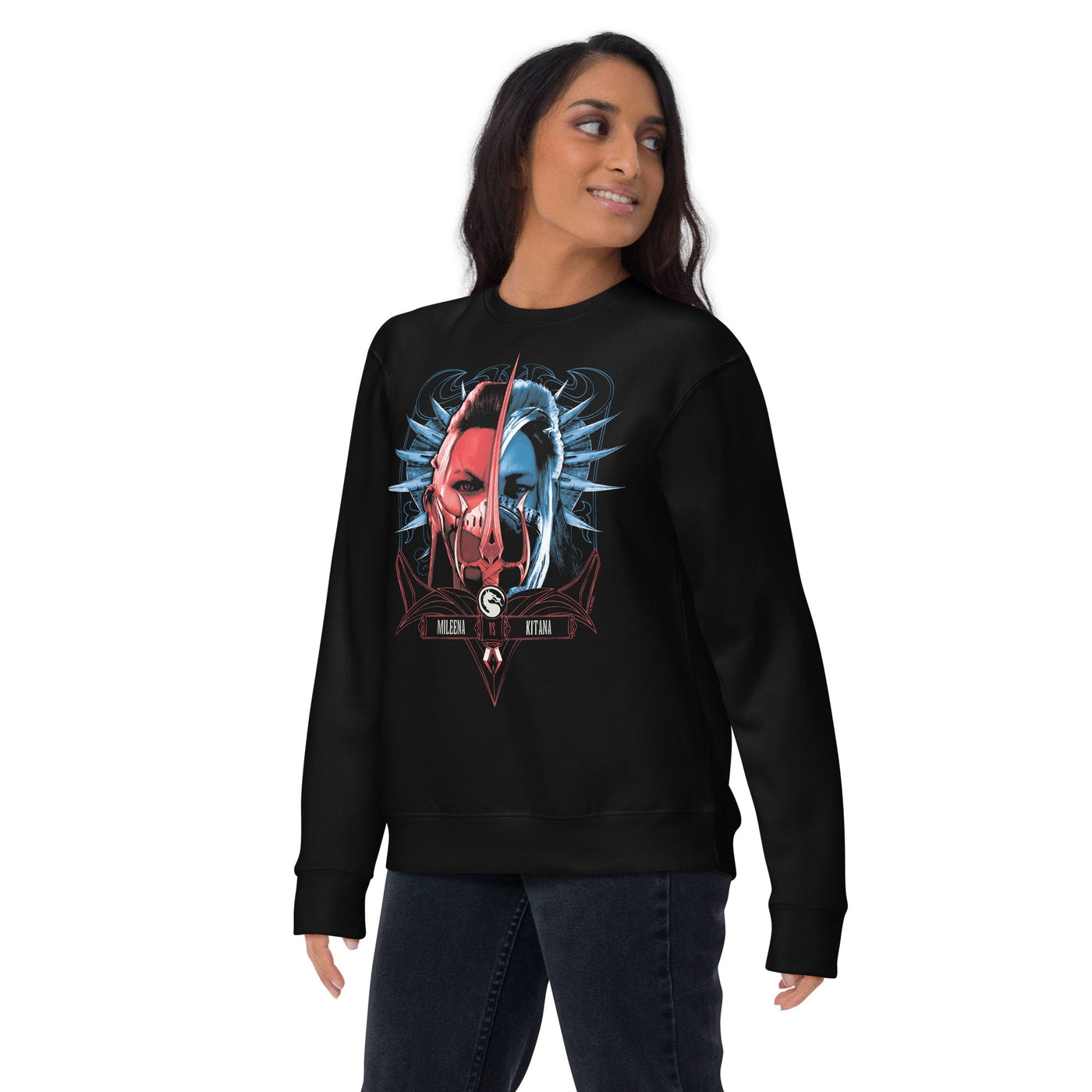 Exclusive Mortal Kombat 1 Mileena vs Kitana Adult Sweatshirt