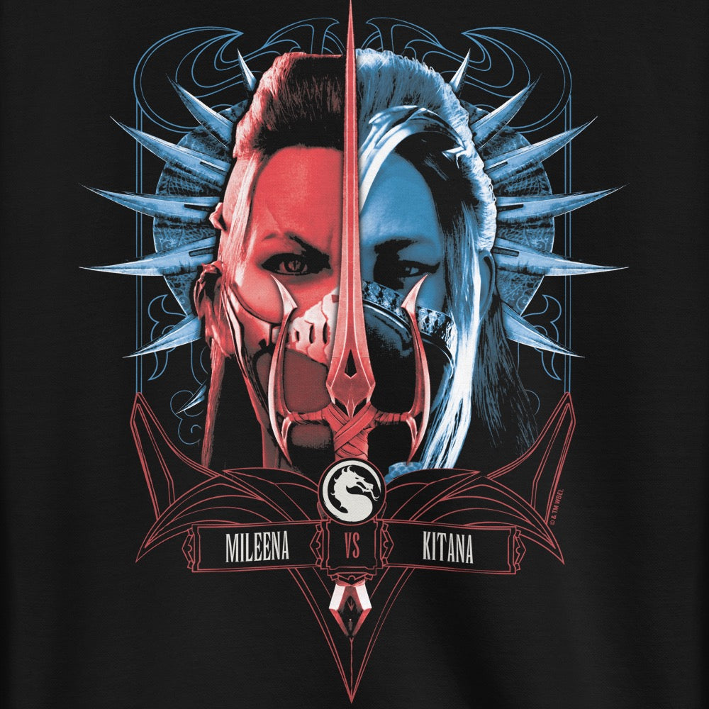 Exclusive Mortal Kombat 1 Mileena vs Kitana Adult Sweatshirt