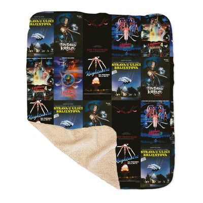 A Nightmare On Elm Street Mashup Sherpa Blanket