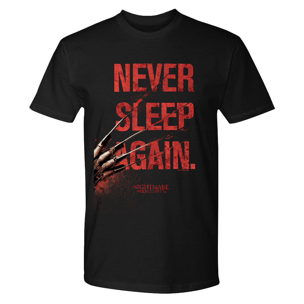 A Nightmare on Elm Street Never Sleep Again Adult Short Sleeve T-Shirt