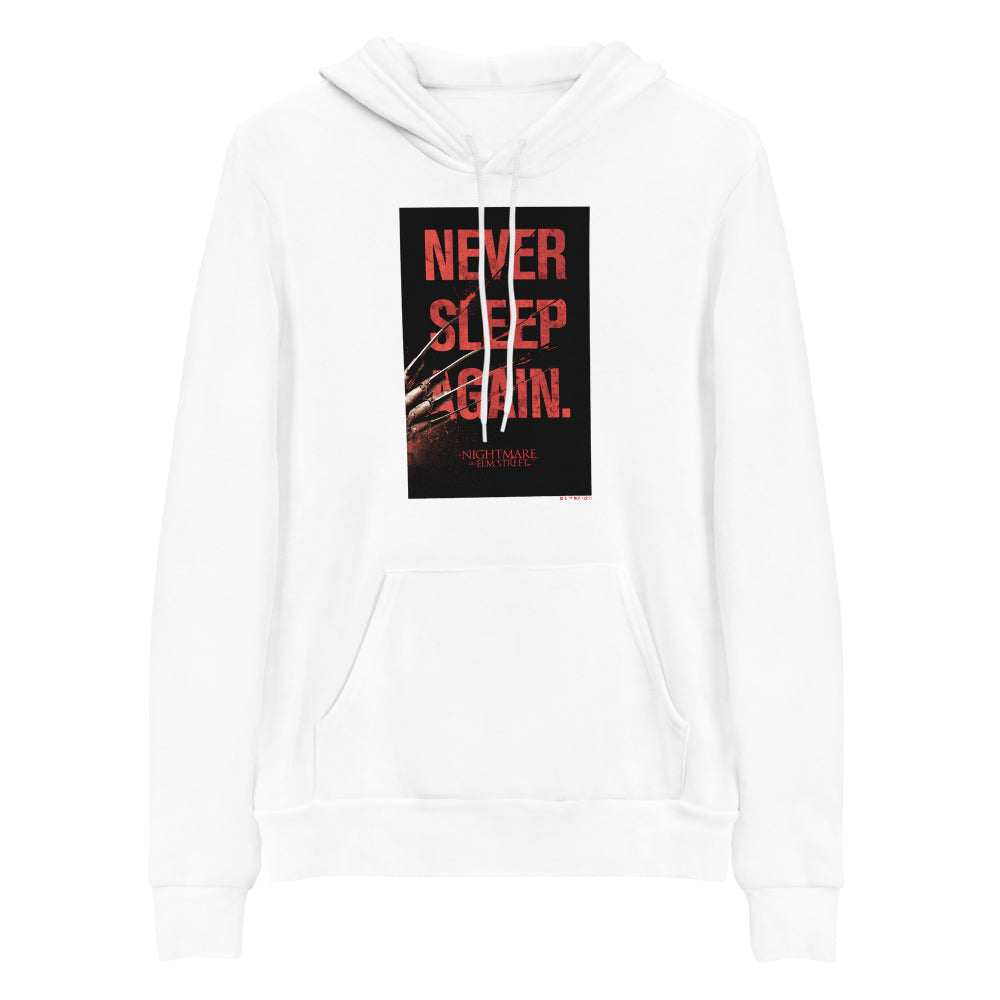 A Nightmare on Elm Street Never Sleep Again Adult Fleece Hooded Sweatshirt