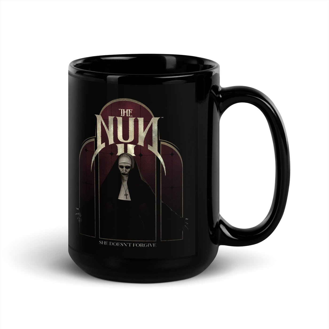 Exclusive The Nun 2 She Doesn't Forgive Black Glossy Mug