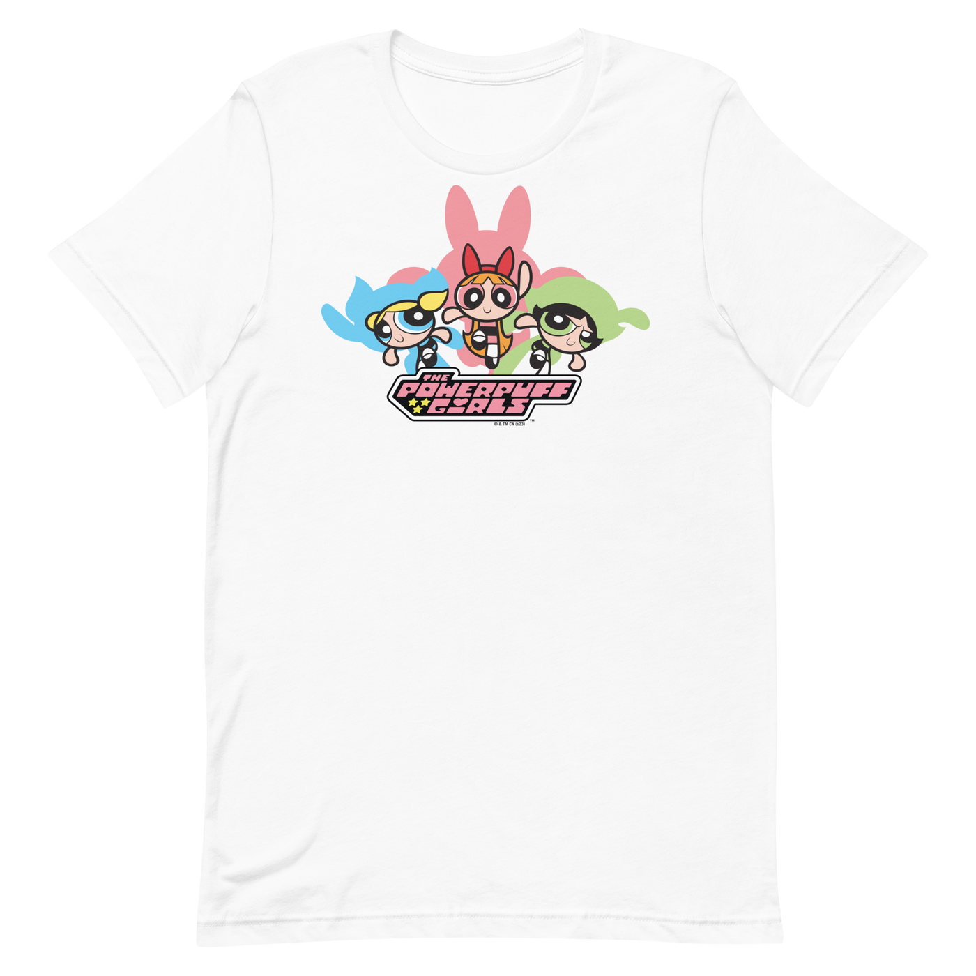 The Powerpuff Girls Logo Adult Short Sleeve T-Shirt