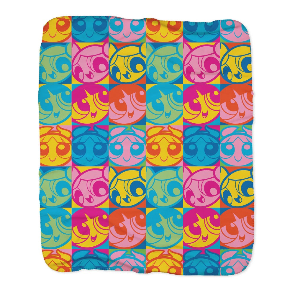 The Powerpuff Girls Pattern Sherpa Blanket