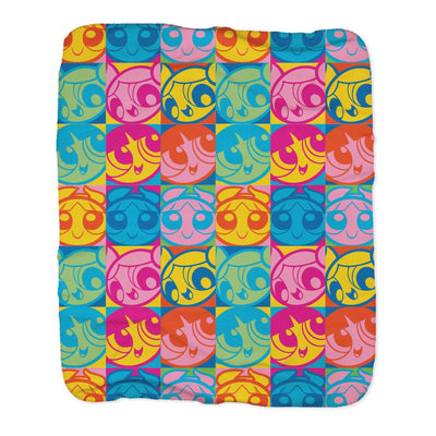The Powerpuff Girls Pattern Sherpa Blanket