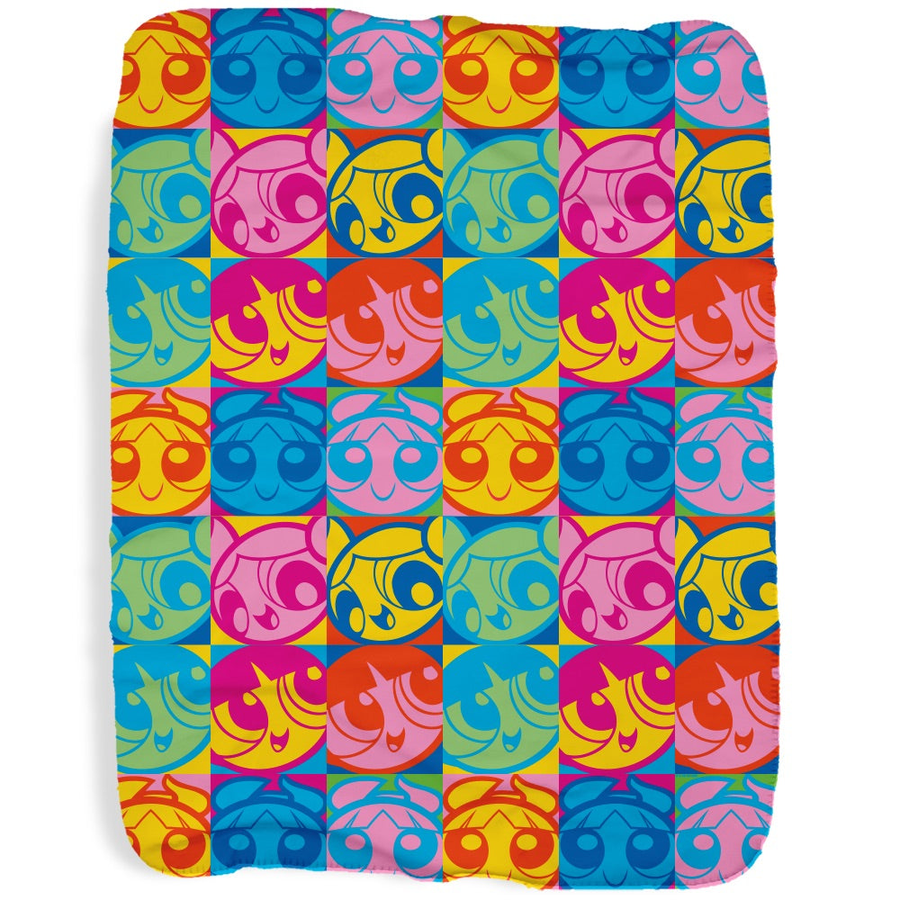 The Powerpuff Girls Pattern Sherpa Blanket
