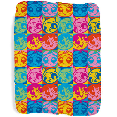 The Powerpuff Girls Pattern Sherpa Blanket