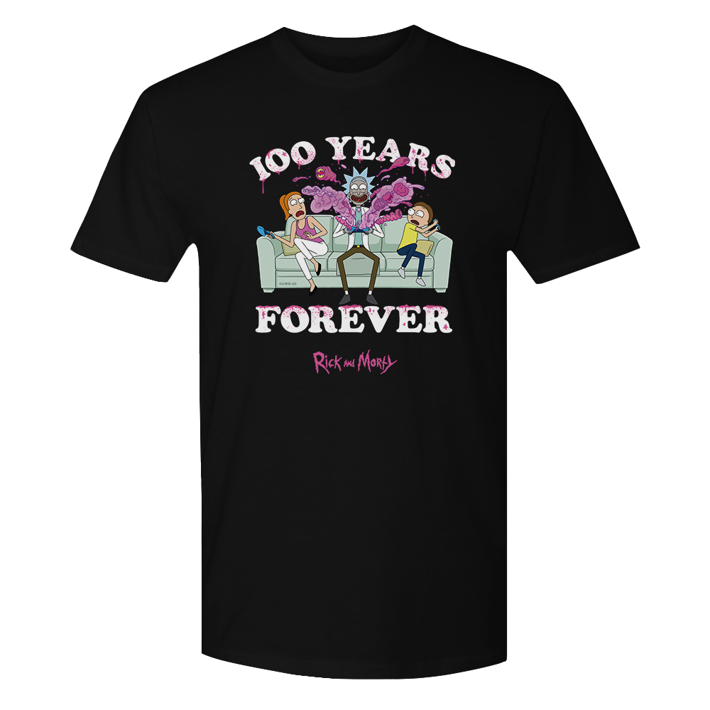 Rick and Morty 100 Years Forever Adult T-Shirt