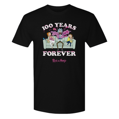 Rick and Morty 100 Years Forever Adult T-Shirt