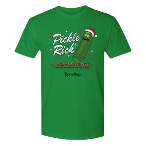 Rick and Morty Christmas Pickle Adult T-Shirt