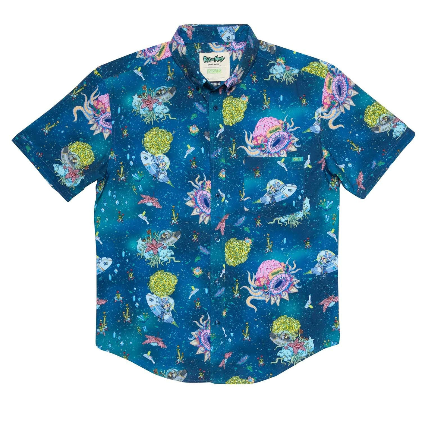 Rick and Morty Adventures with Grandpa KUNUFLEX Short Sleeve Shirt