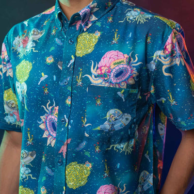 Rick and Morty Adventures with Grandpa KUNUFLEX Short Sleeve Shirt