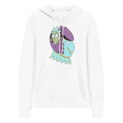 Rick and Morty Birdperson and Rick Adult Fleece Hooded Sweatshirt