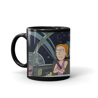 Rick and Morty F**k Love Black Mug