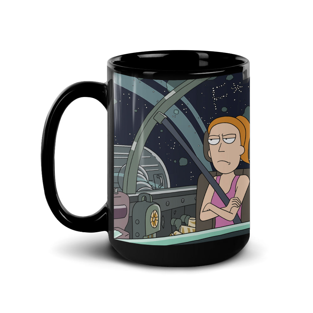 Rick and Morty F**k Love Black Mug