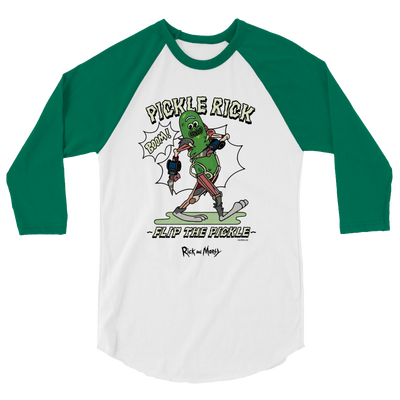 Rick and Morty Flip the Pickle Raglan