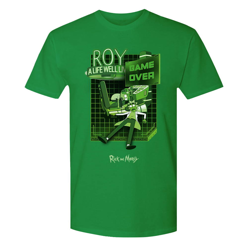 Rick and Morty Game Over Adult T-Shirt