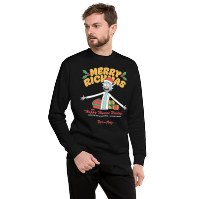 Rick and Morty Happy Human Holidays Unisex Fleece Pullover