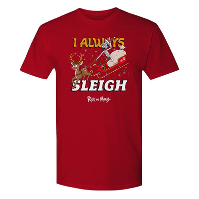 Rick and Morty I Always Sleigh Adult T-Shirt