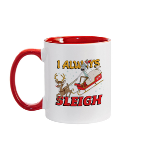Rick and Morty I Always Sleigh Two-Tone Mug