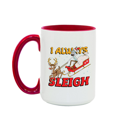 Rick and Morty I Always Sleigh Two-Tone Mug