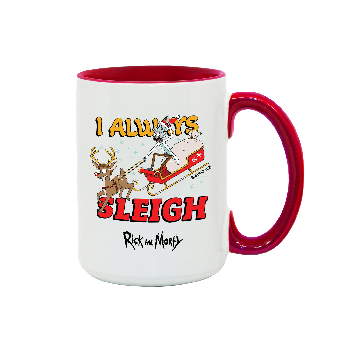 Rick and Morty I Always Sleigh Two-Tone Mug