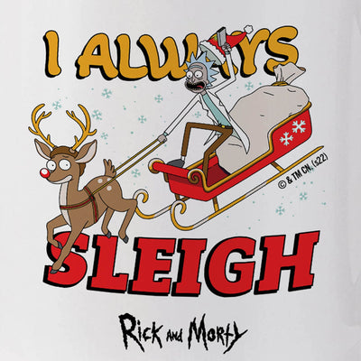 Rick and Morty I Always Sleigh Two-Tone Mug