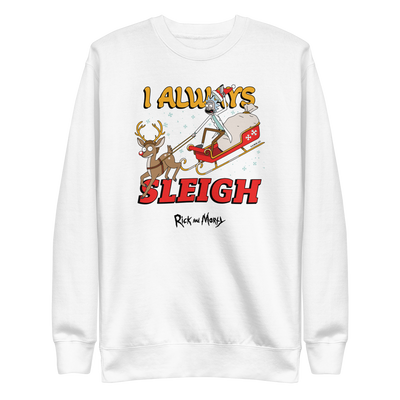 Rick and Morty I Always Sleigh Crewneck