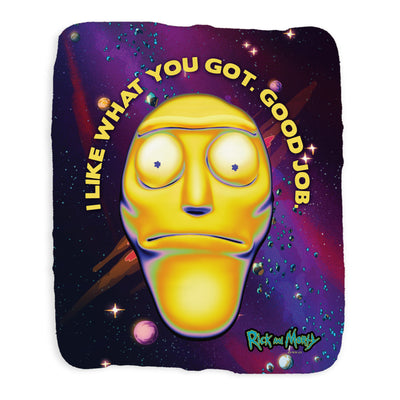 Rick and Morty I Like What You Got Sherpa Blanket