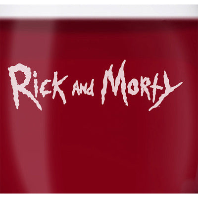 Rick and Morty Logo Laser Engraved Stemless Wine Glass