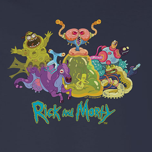 Rick and Morty Monster Montage Adult Long Sleeve T-Shirt