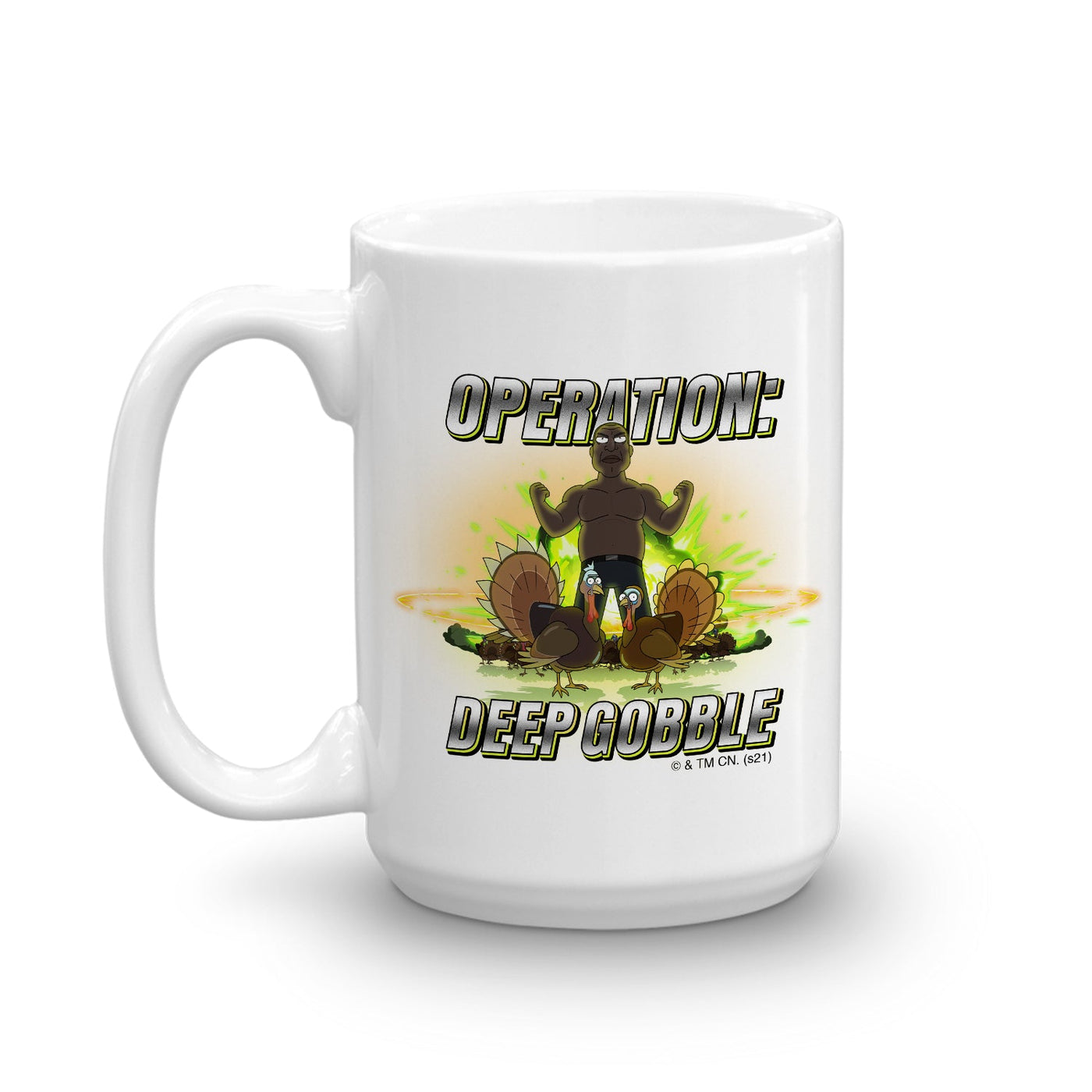 Rick and Morty Operation Deep Gobble White Mug