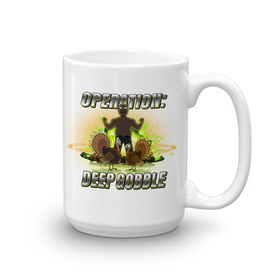 Rick and Morty Operation Deep Gobble White Mug