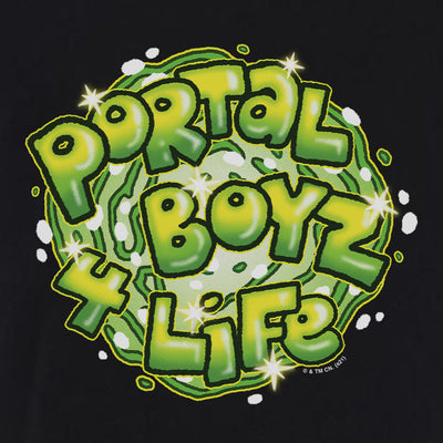 Rick and Morty Portal Boyz 4 Life Adult Short Sleeve T-Shirt